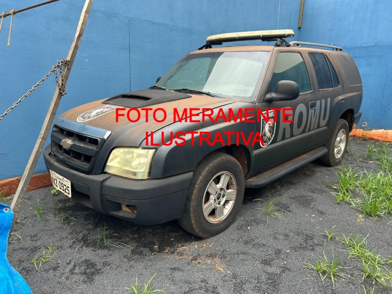 Chevrolet Blazer Advantage, cor azul, Flex, 2010/2011